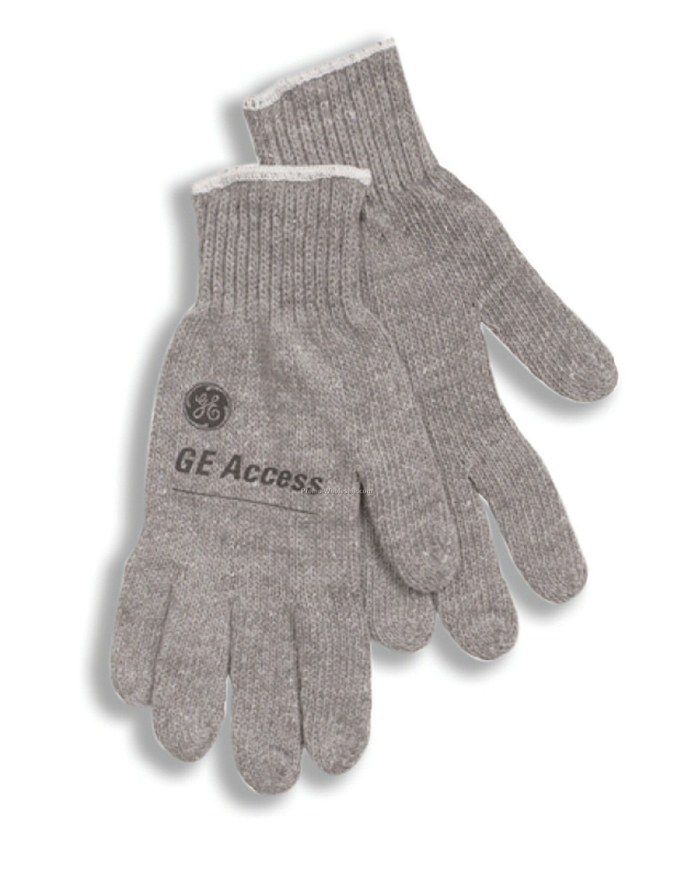 Gray Poly/ Cotton String Knit Glove (One Size)