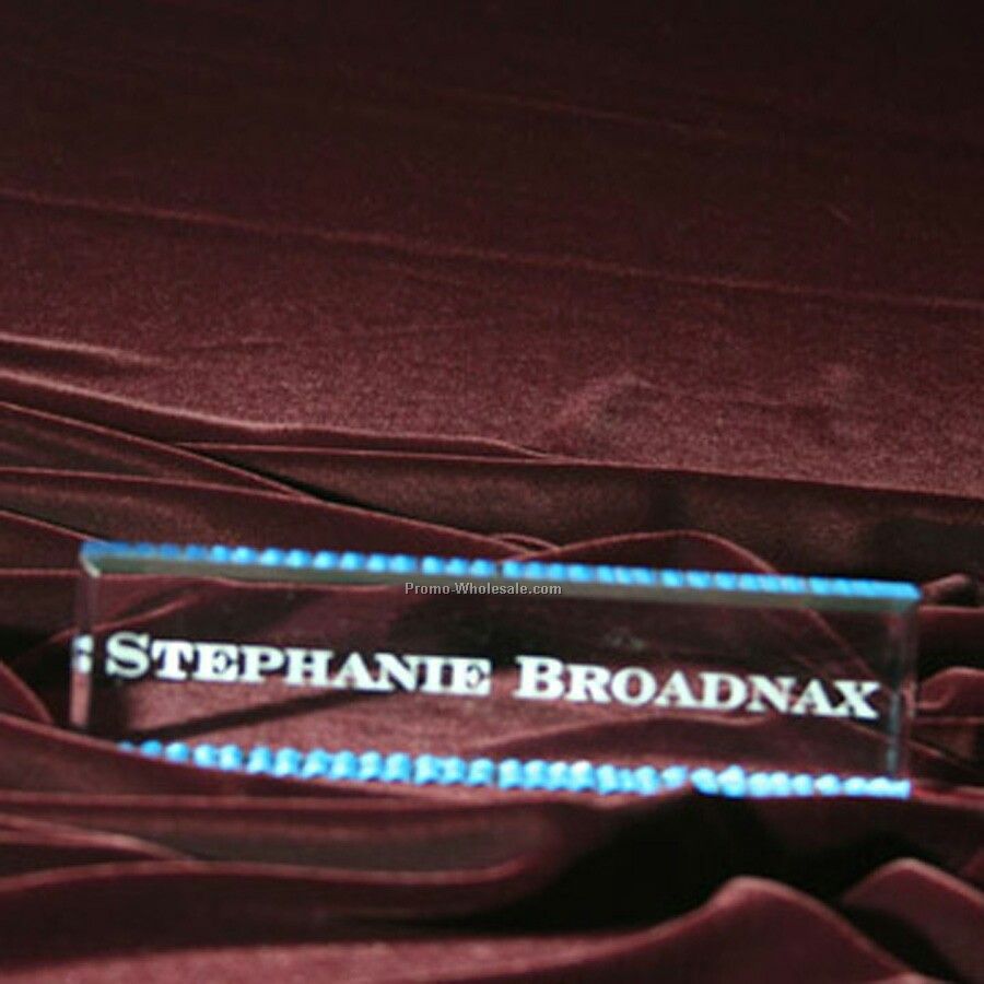 Grooved Nameplate With Color