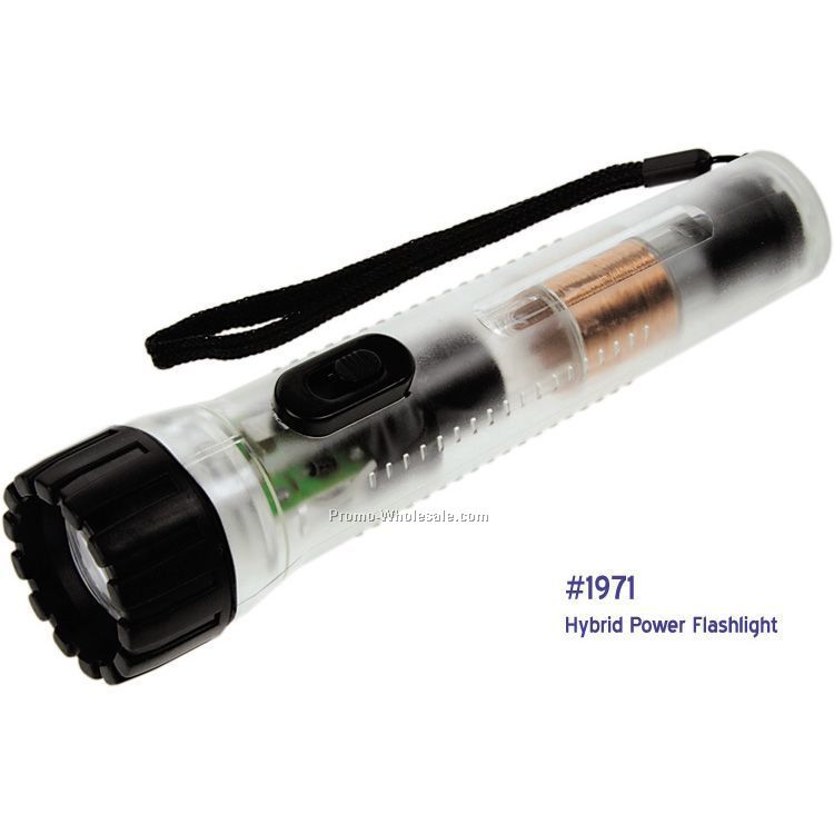 Hybrid Rechargeable Flashlight W/ Strap