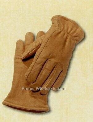 Insulated Leather Driver Glove (S-l) - Brown