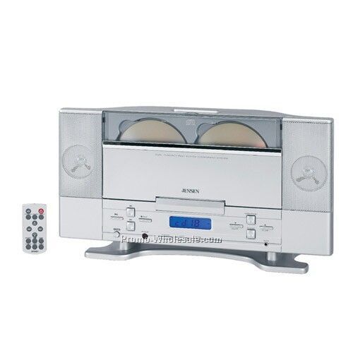 Jensen Dual Front Loading CD System With Digital Tuner