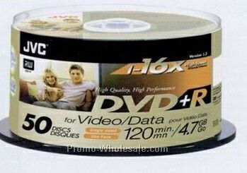 Jvc 16x Write-once Dvd+r 50 Disc Spindle