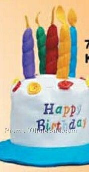 Kid's Felt Happy Birthday Cake Hat (One Size Fit Most)