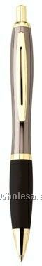 Ladas Push-action Ballpoint Metal Pen W/ Gold Plated Trim