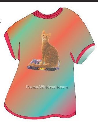 Laperm Cat Acrylic T Shirt Coaster W/ Felt Back
