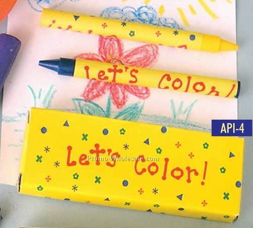 Let's Color 4-pack Crayon Box