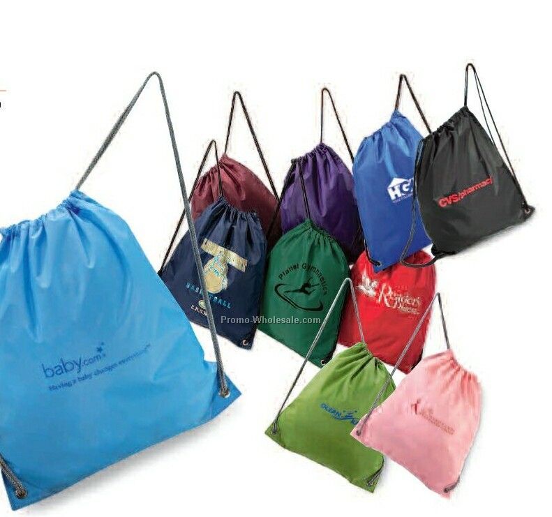 Light Blue Nylon Cinchpack