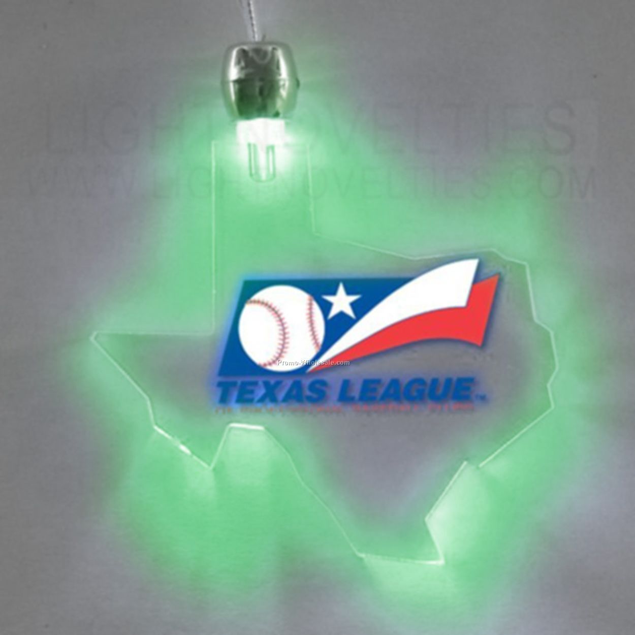 Lighted Necklace - Texas - Green Or Blue