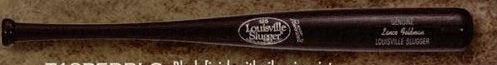 Louisville Slugger Miniature Replica Wood Bat (Black/ Silver Imprint)