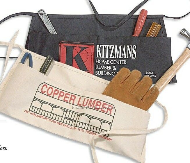 Medium Weight Canvas Carpenter Waist Apron (7 Oz. Colored)