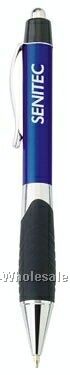 Midas Push-action Ballpoint Plastic Pen W/ Decorative Comfort Grip