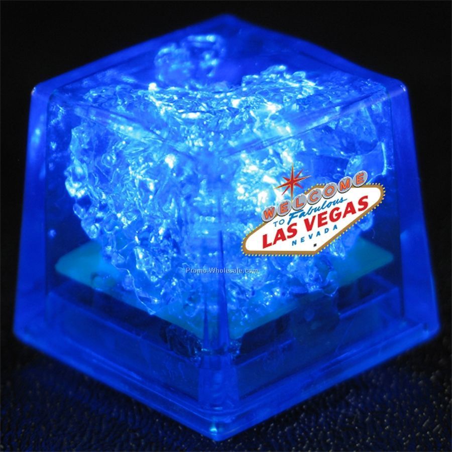 Mini Liquid Activated Light Up Ice Cube (Blue)
