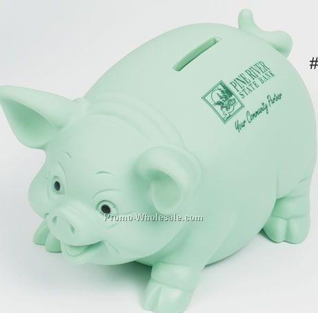 Mint Savers Traditional Mint Green Pig Bank