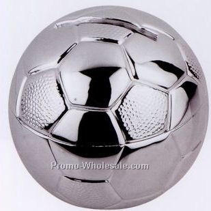 Minya Silver Plated Soccer Bank