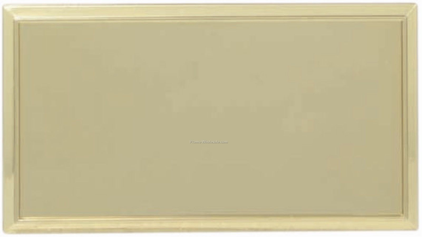 Name Badge Frame - Gold Rectangle / For 3"x1-1/2" Insert