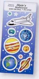 Night Glow Stickers With Space Theme