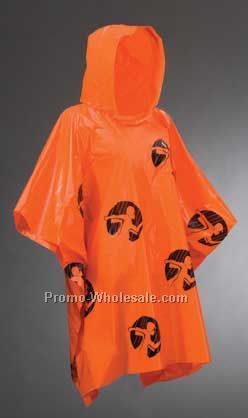 Original Lightweight Poncho Adult Orange (No Imprint)