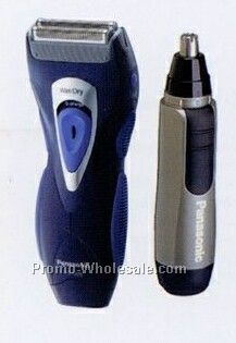 Panasonic Men's Double Blade Shaving Combo With Bonus Nose/ Ear Trimmer