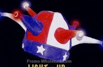 Patriotic Light-up Jester Hat