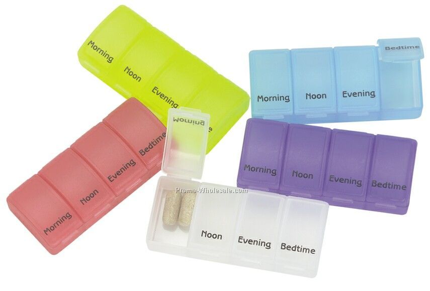 Pill Box For Traveling (Morning, Noon, Evening, Bedtime)