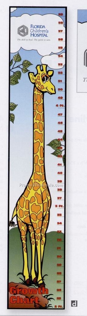 Pillowline Giraffe Growth Chart
