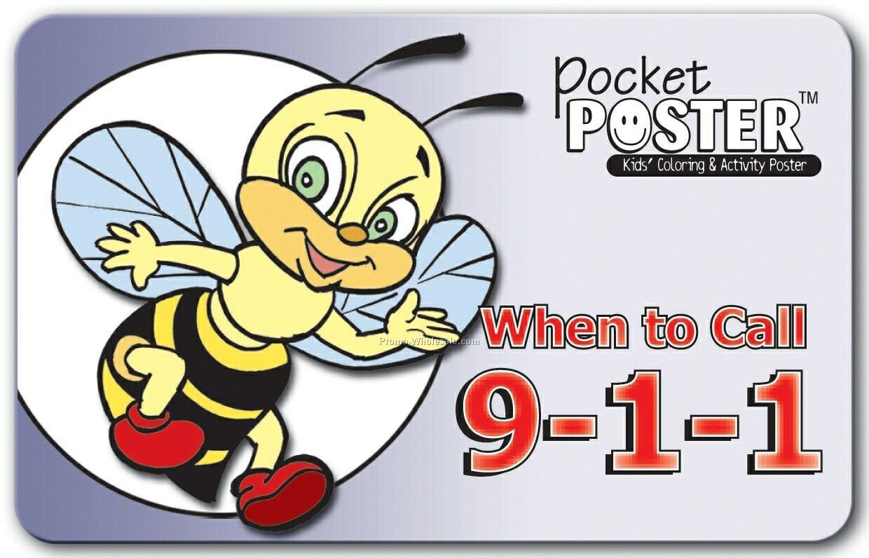 Pillowline When To Call 911 Pocket Poster