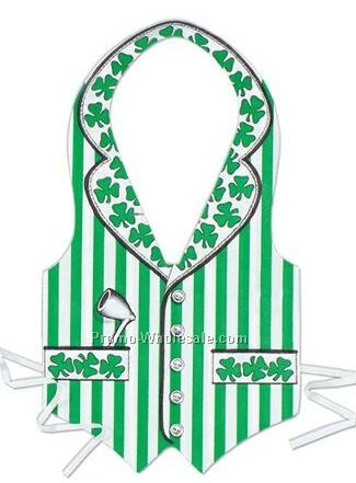 Plastic St. Patrick's Vest (Full Size)