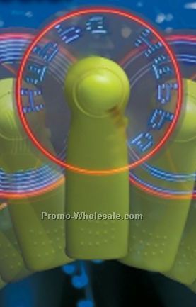 Pre-programmed Multi-color Message Logo Fan (Green Led)