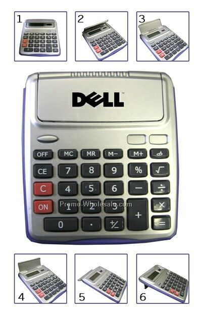 Push Button Flip Cover Desk Top Calculator