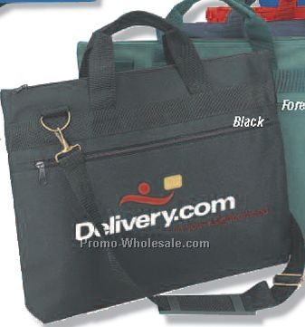 Q-tees Deluxe Document Bag (18"x13"x2")