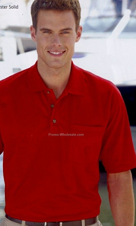Red Kap Short Sleeve Men's 100% Polyester Polo Shirt (2xl-6xl)
