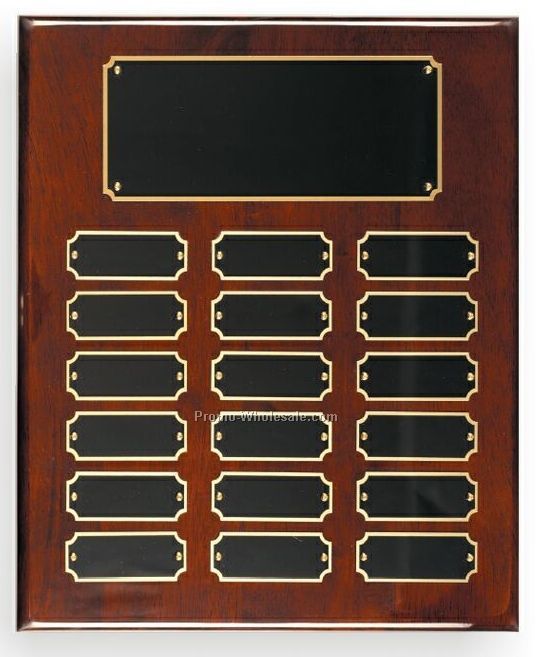 Rosewood Piano Finish Perpetual Plaque (9"x12")