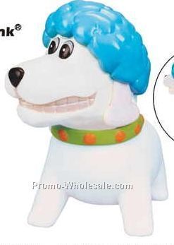Rubber French Poodle Dog Bank