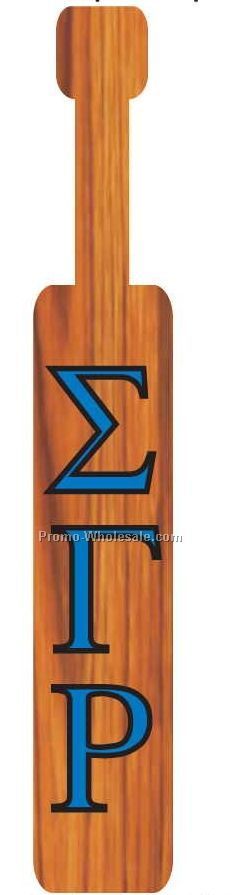 Sigma Gamma Rho Sorority Paddle Bookmark W/ Black Back