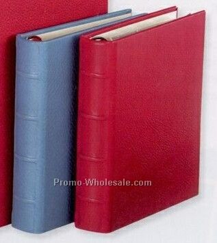 Small Clear Pocket Photo Album W/ Traditional Premium Leather