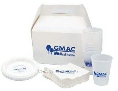 Snack Pack Sets (30 Napkin/ 15 Plastic Plates/ 15 Plastic Cups)