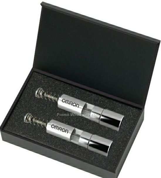 Stainless Steel Salt & Pepper Mills Gift Set