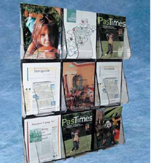 Stand Tall Wall System Rack (3 Magazine/ 6 Leaflet Size Pocket)