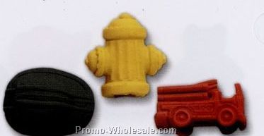 Stock Shape Pencil Top Eraser - Firefighters