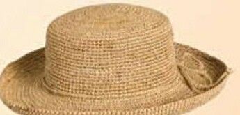 Straw Hat With Brim (One Size Fit Most)