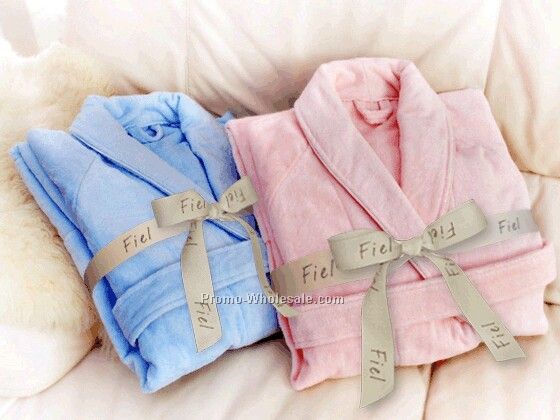 The Heavenly Plush Color Velour Bathrobe (Embroidered)