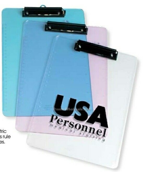 Translucent Acrylic Clipboard