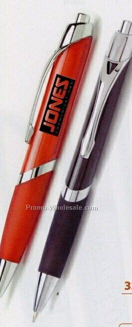 Translucent Sleek Pen 5 3/8"x1/2" (Overseas 8-10 Weeks)