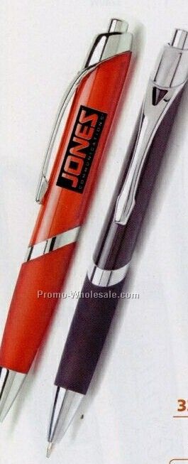 Translucent Sleek Pen 5 3/8"x1/2" (Overseas 8-10 Weeks)