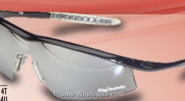 Tremor Hingeless Frame Safety Glasses W/ Gray Lens