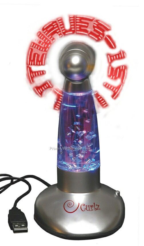 USB Light-up Desktop Message Fan