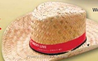 Western Hat With Imprinted Vinyl Band