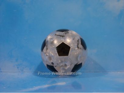 White Soccer Ball With Logo