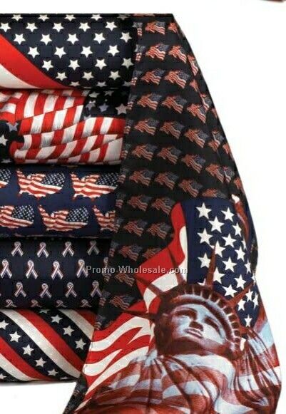 Wolfmark Neckwear 100% Silk Patriotic Scarf - The States