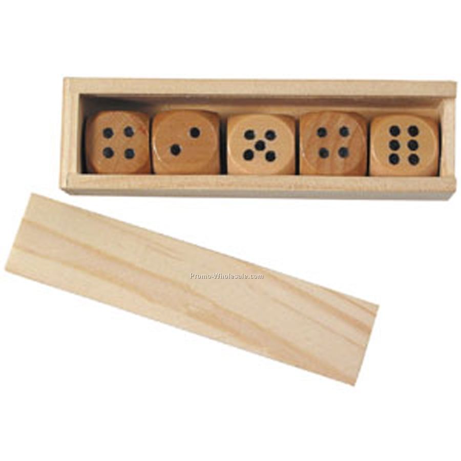 Wooden Dice Set